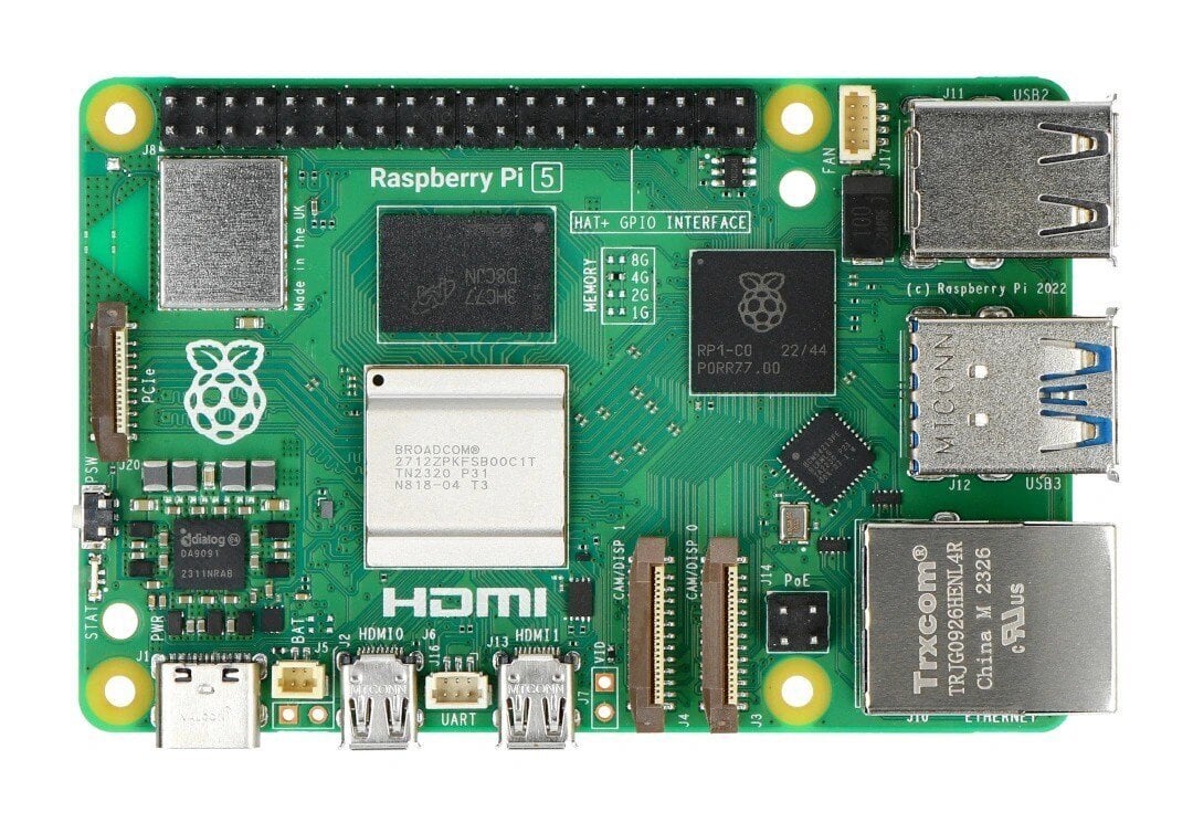 Raspberry Pi 5, 8GB RAM hinta ja tiedot | Mikrokontrollerit | hobbyhall.fi