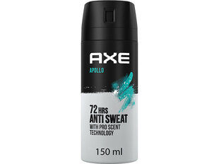 Deodorantti aerosoli miehille Axe Apollo, 72hrs anti hiki, 150 ml hinta ja tiedot | Deodorantit | hobbyhall.fi