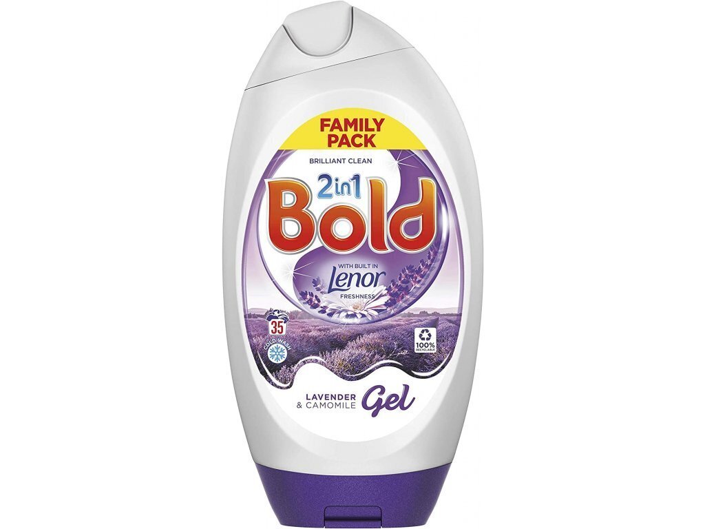 Pesugeeli Bold 2in1, laventeli, 35 pesua, 1,295 l hinta ja tiedot | Pyykinpesuaineet | hobbyhall.fi