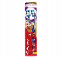 Hammasharja Colgate 360 ​​Advanced Medium, 2 kpl hinta ja tiedot | Suuhygienia | hobbyhall.fi