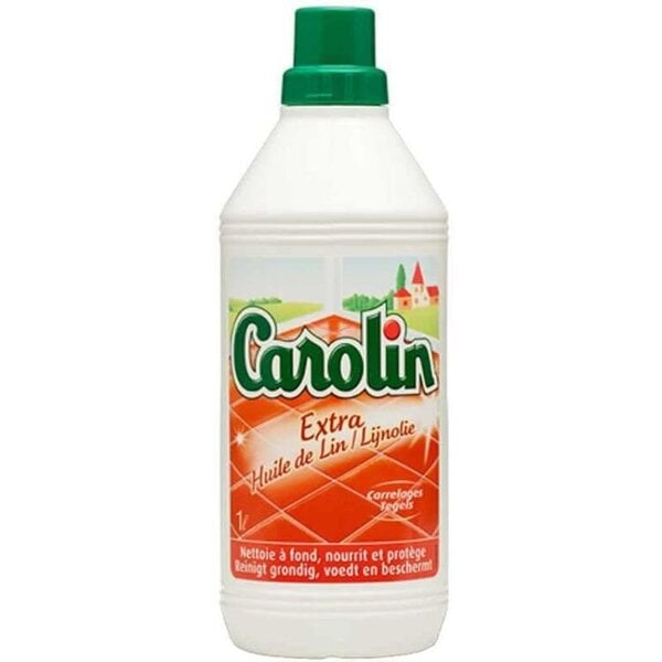 Lattianpuhdistusaine Carolin, pellavaöljy Extra, 1 l