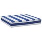 vidaXL Lavatyyny sinivalkoraidallinen 60x60x8 cm oxford kangas hinta ja tiedot | Istuintyynyt, pehmusteet ja päälliset | hobbyhall.fi