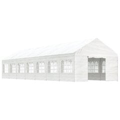 vidaXL Huvimaja katolla valkoinen 15,61x4,08x3,22 m polyeteeni hinta ja tiedot | Puutarhapaviljongit | hobbyhall.fi