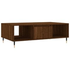 vidaXL Sohvapöytä ruskea tammi 104x60x35 cm tekninen puu hinta ja tiedot | Sohvapöydät | hobbyhall.fi