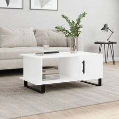 vidaXL Sohvapöytä valkoinen 90x50x40 cm tekninen puu hinta ja tiedot | Sohvapöydät | hobbyhall.fi