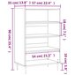 vidaXL Kaappi musta 57x35x90 cm tekninen puu hinta ja tiedot | Lipastot | hobbyhall.fi