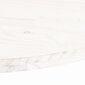 vidaXL Pöytälevy valkoinen 100x50x2,5 cm täysi mänty ovaali hinta ja tiedot | Pöytälevyt | hobbyhall.fi