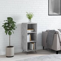 vidaXL Hyllykaappi betoninharmaa 34,5x32,5x90 cm tekninen puu hinta ja tiedot | Olohuoneen kaapit ja lipastot | hobbyhall.fi