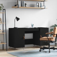 vidaXL Työpöytä musta 140x50x75 cm tekninen puu hinta ja tiedot | Tietokonepöydät ja työpöydät | hobbyhall.fi