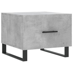 vidaXL Sohvapöytä betoninharmaa 50x50x40 cm tekninen puu hinta ja tiedot | Sohvapöydät | hobbyhall.fi