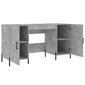 vidaXL Työpöytä betoninharmaa 140x50x75 cm tekninen puu hinta ja tiedot | Tietokonepöydät ja työpöydät | hobbyhall.fi