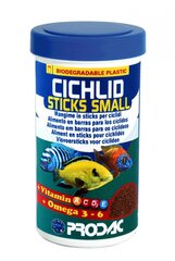 Prodac Cichlid Sticks Small rehuseos 250ml 90g hinta ja tiedot | Kalanruoka | hobbyhall.fi