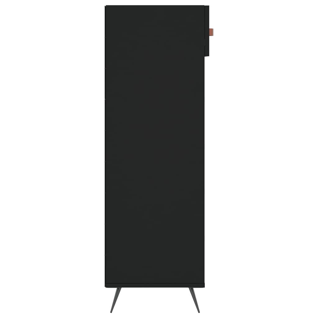 vidaXL Kenkäkaappi musta 60x35x105 cm tekninen puu hinta ja tiedot | Kenkäkaapit ja -hyllyt | hobbyhall.fi