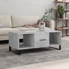 vidaXL Sohvapöytä betoninharmaa 102x50x40 cm tekninen puu hinta ja tiedot | Sohvapöydät | hobbyhall.fi