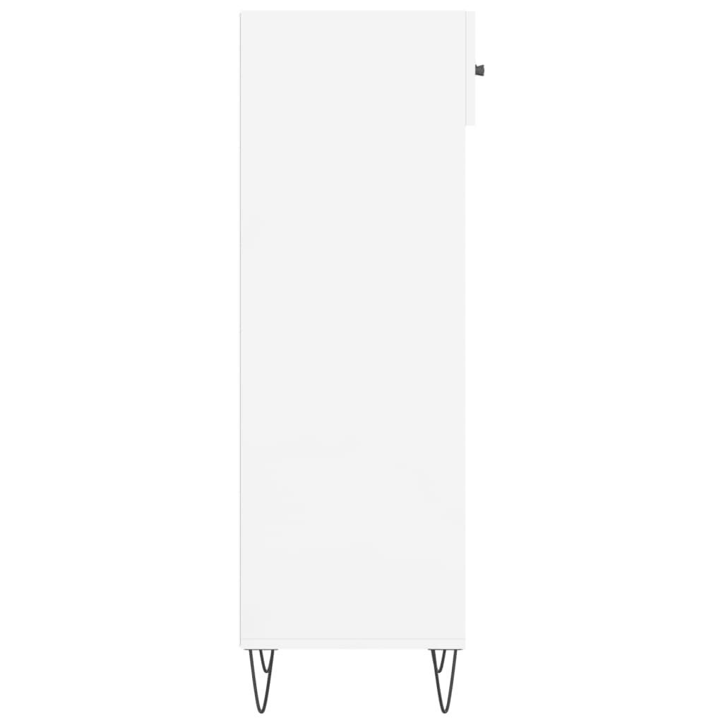 vidaXL Kenkäkaappi korkeakiilto valkoinen 30x35x105 cm tekninen puu hinta ja tiedot | Kenkäkaapit ja -hyllyt | hobbyhall.fi
