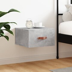 vidaXL Seinäkiinnitettävä yöpöytä betoninharmaa 35x35x20 cm hinta ja tiedot | Yöpöydät | hobbyhall.fi