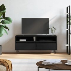vidaXL TV-taso musta 100x34,5x44,5 cm tekninen puu hinta ja tiedot | TV-tasot | hobbyhall.fi