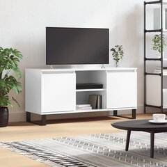 vidaXL TV-taso korkeakiilto valkoinen 104x35x50 cm tekninen puu hinta ja tiedot | TV-tasot | hobbyhall.fi