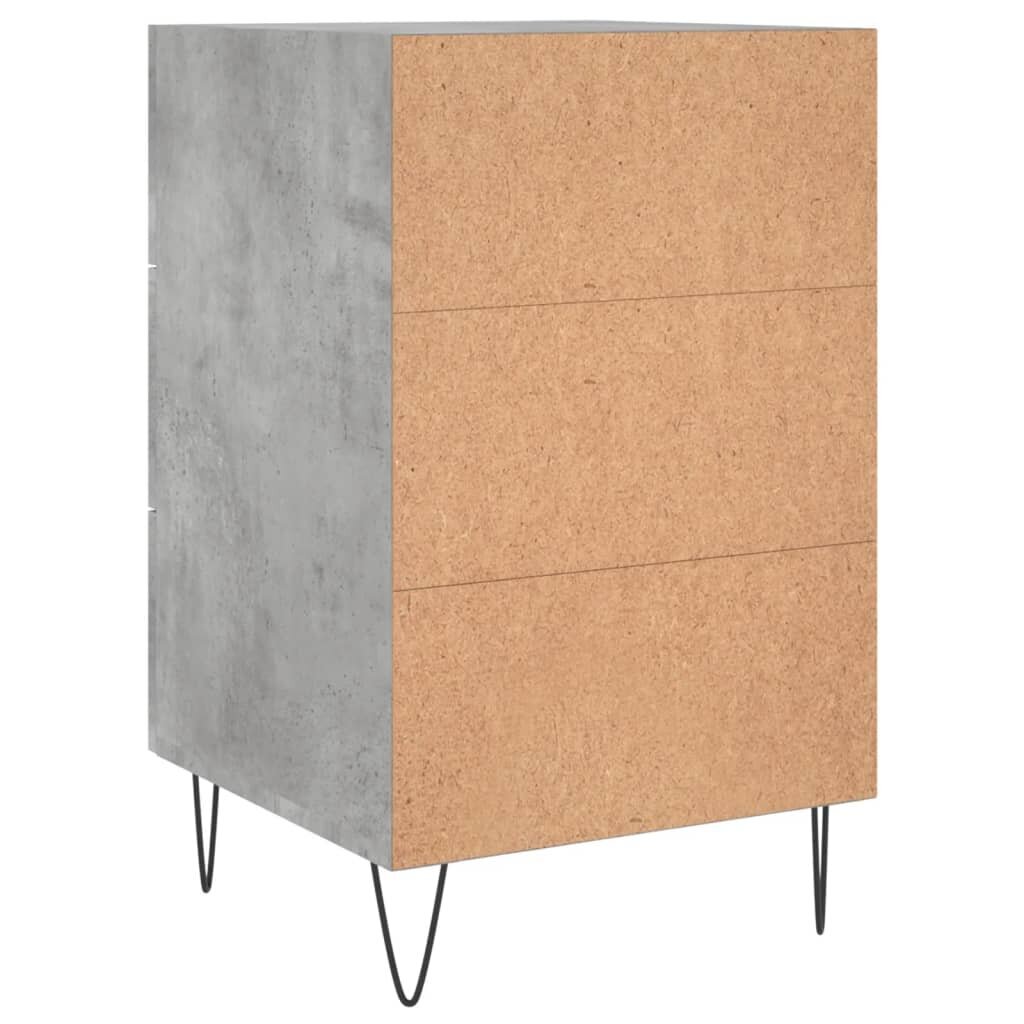 vidaXL Yöpöytä betoninharmaa 40x40x66 cm tekninen puu hinta ja tiedot | Yöpöydät | hobbyhall.fi