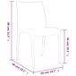 vidaXL Puutarhatuolit 2 kpl antrasiitti 50x46x80 cm polypropeeni hinta ja tiedot | Puutarhatuolit | hobbyhall.fi