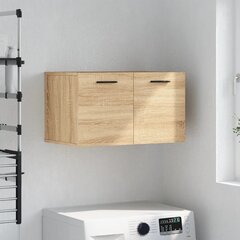 vidaXL Seinäkaappi Sonoma-tammi 60x36,5x35 cm tekninen puu hinta ja tiedot | Kylpyhuonekaapit | hobbyhall.fi
