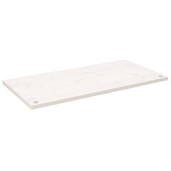 vidaXL Pöytälevy valkoinen 110x55x2,5 cm täysi mänty hinta ja tiedot | Pöytälevyt | hobbyhall.fi