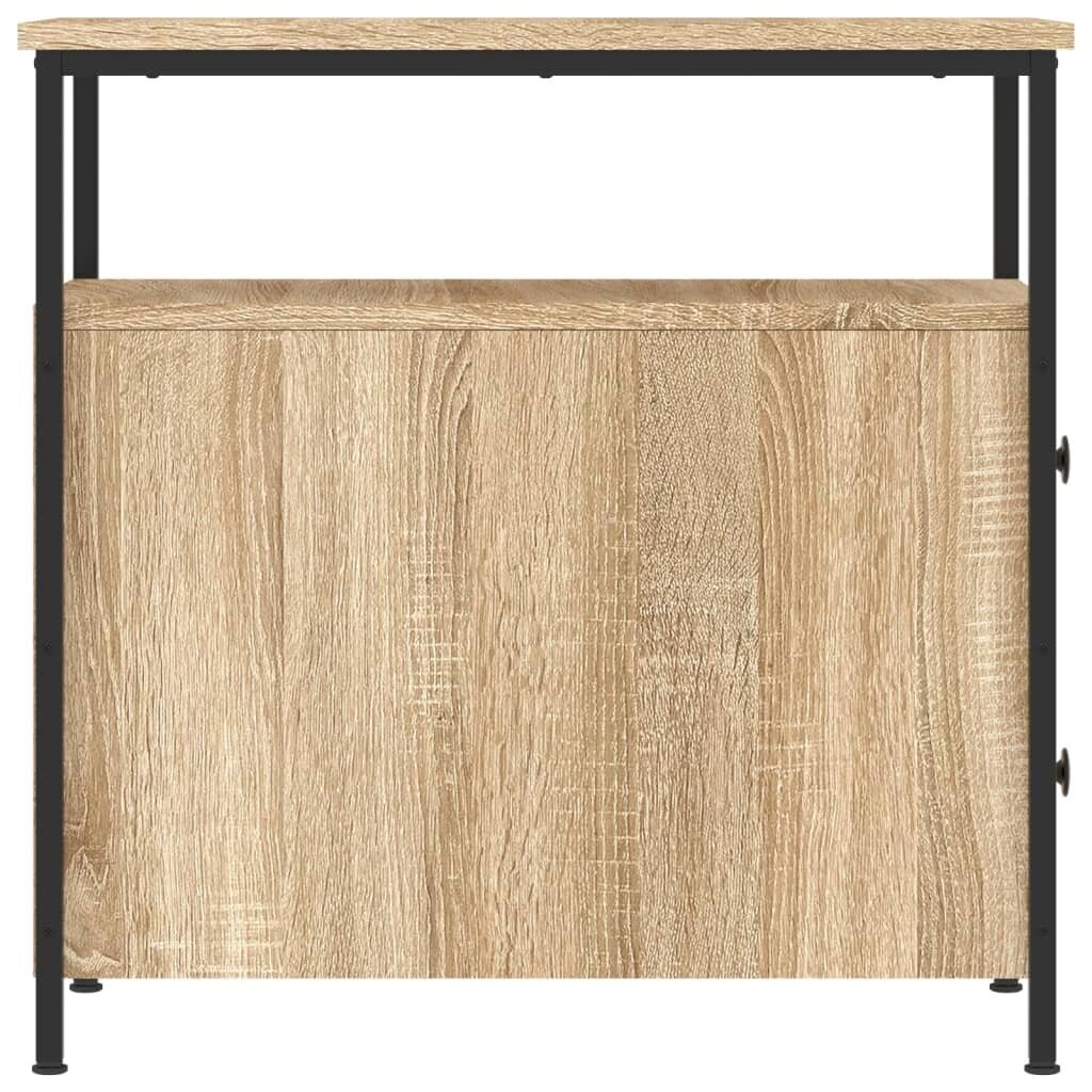 vidaXL Yöpöydät 2 kpl Sonoma-tammi 30x60x60 cm tekninen puu hinta ja tiedot | Yöpöydät | hobbyhall.fi