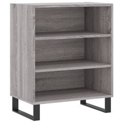 vidaXL Senkki harmaa Sonoma 57x35x70 cm tekninen puu hinta ja tiedot | Olohuoneen kaapit ja lipastot | hobbyhall.fi