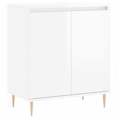 vidaXL Senkki korkeakiilto valkoinen 60x35x70 cm tekninen puu hinta ja tiedot | Olohuoneen kaapit ja lipastot | hobbyhall.fi