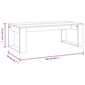 vidaXL Sohvapöytä Sonoma-tammi 102x50x35 cm tekninen puu hinta ja tiedot | Sohvapöydät | hobbyhall.fi