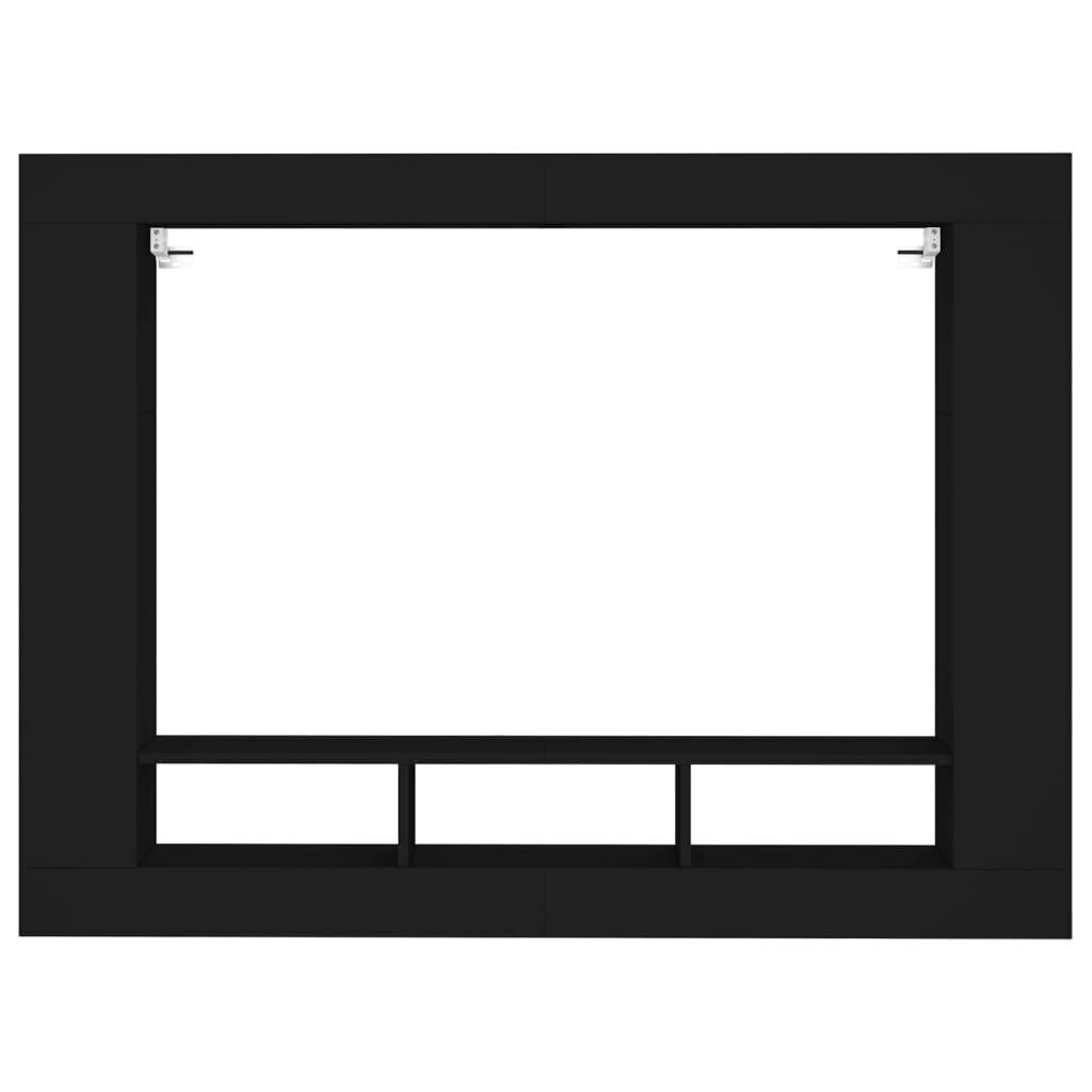 vidaXL TV-taso musta 152x22x113 cm tekninen puu hinta ja tiedot | TV-tasot | hobbyhall.fi