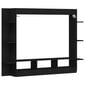 vidaXL TV-taso musta 152x22x113 cm tekninen puu hinta ja tiedot | TV-tasot | hobbyhall.fi