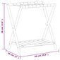 vidaXL Matkalaukkuteline 68x38x58 cm bambu hinta ja tiedot | Hyllyt | hobbyhall.fi