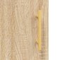 vidaXL Kaappi Sonoma-tammi 34,5x34x180 cm tekninen puu hinta ja tiedot | Lipastot | hobbyhall.fi