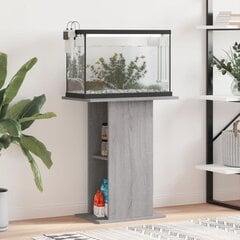 vidaXL Akvaarioteline harmaa Sonoma 60,5x36x72,5 cm tekninen puu hinta ja tiedot | Akvaariotarvikkeet | hobbyhall.fi