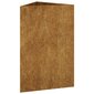 vidaXL Puutarhakukkalaatikko 50x43x75 cm Corten teräs hinta ja tiedot | Kukkalaatikot | hobbyhall.fi