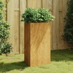 vidaXL Puutarhakukkalaatikko 50x43x75 cm Corten teräs hinta ja tiedot | Kukkalaatikot | hobbyhall.fi