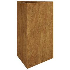 vidaXL Puutarhakukkalaatikko 50x43x75 cm Corten teräs hinta ja tiedot | Kukkalaatikot | hobbyhall.fi