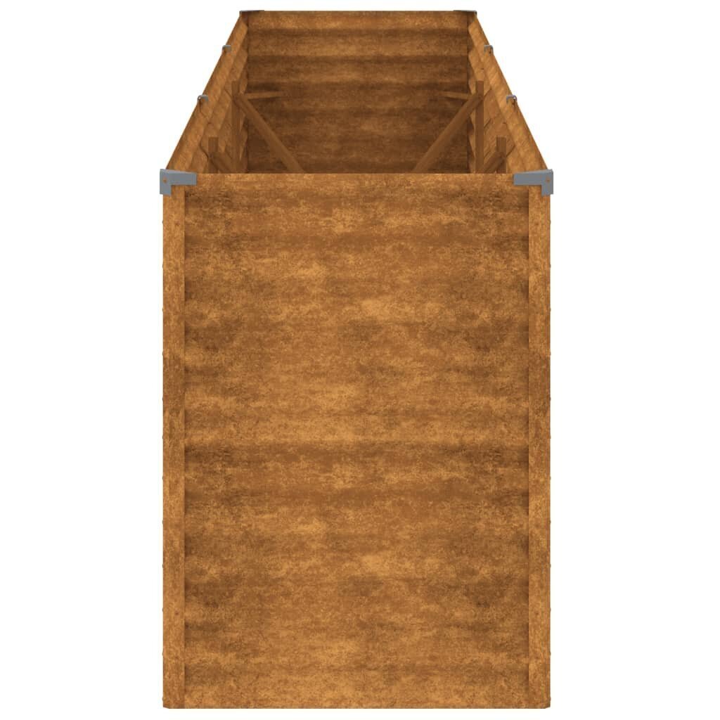 vidaXL Korotettu kukkalaatikko 291x50x69 cm Corten teräs hinta ja tiedot | Kukkalaatikot | hobbyhall.fi