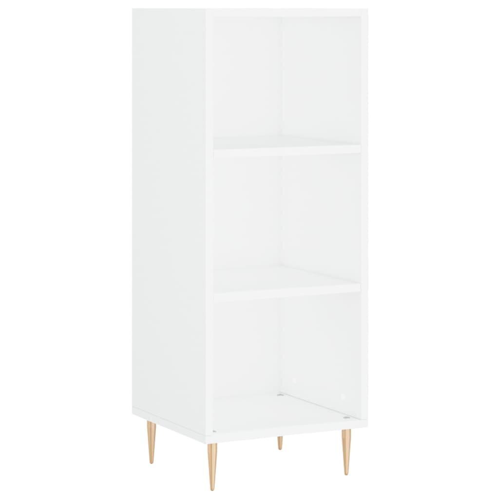 vidaXL Kaappi korkeakiilto valkoinen 34,5x32,5x180 cm tekninen puu hinta ja tiedot | Lipastot | hobbyhall.fi