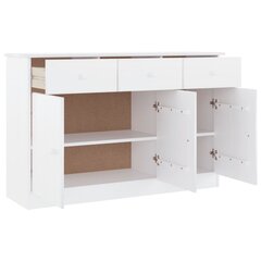 vidaXL Senkki ALTA valkoinen 112x35x73 cm täysi mänty hinta ja tiedot | Olohuoneen kaapit ja lipastot | hobbyhall.fi