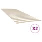 vidaXL Sängyn sälepohjat 2 kpl 34 sälettä 90x200 cm hinta ja tiedot | Muut huonekalutarvikkeet | hobbyhall.fi