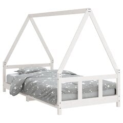 vidaXL Lasten sängynrunko valkoinen 90x190 cm täysi mänty hinta ja tiedot | Lastensängyt | hobbyhall.fi