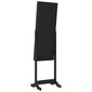 vidaXL Peilikorukaappi jaloilla musta 42x38x152 cm hinta ja tiedot | Peilit | hobbyhall.fi