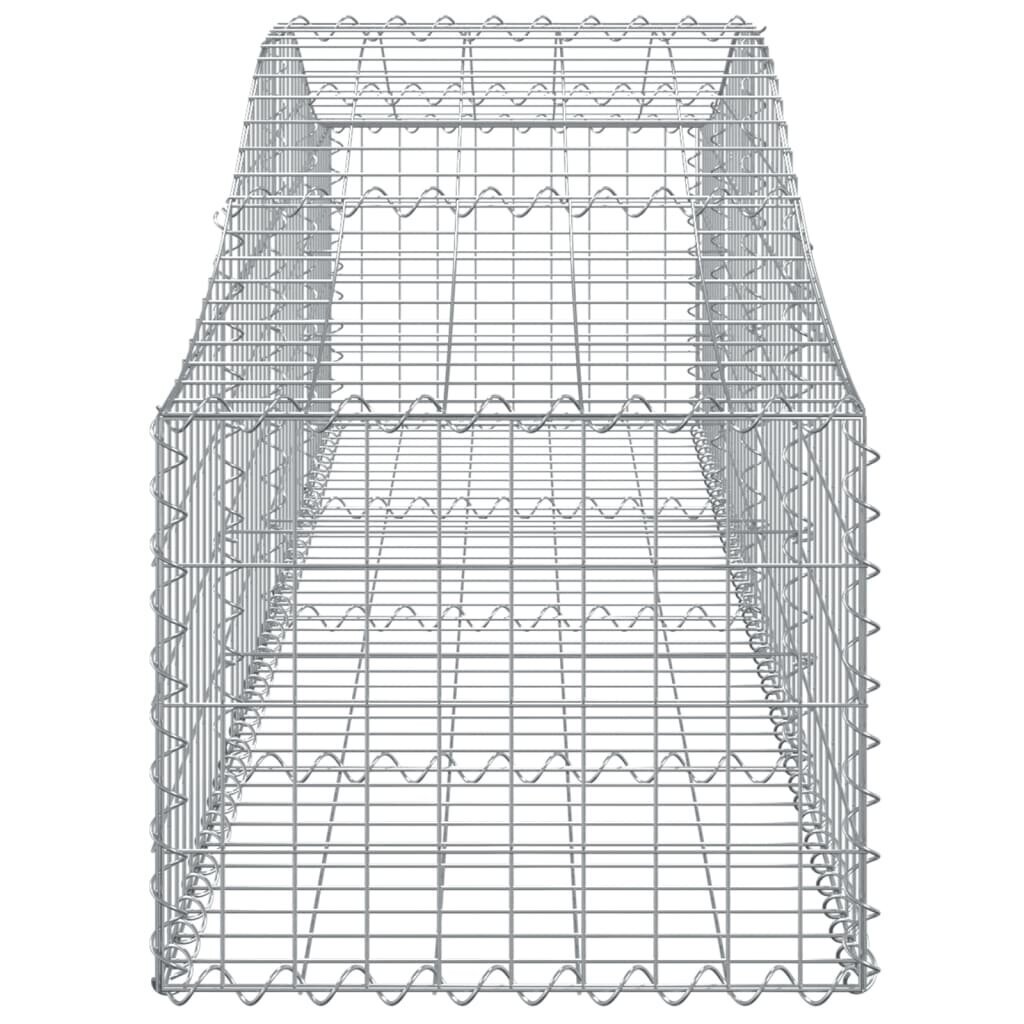 vidaXL Kaarevat kivikorit 50 kpl 200x50x40/60 cm galvanoitu rauta hinta ja tiedot | Kukkalaatikot | hobbyhall.fi