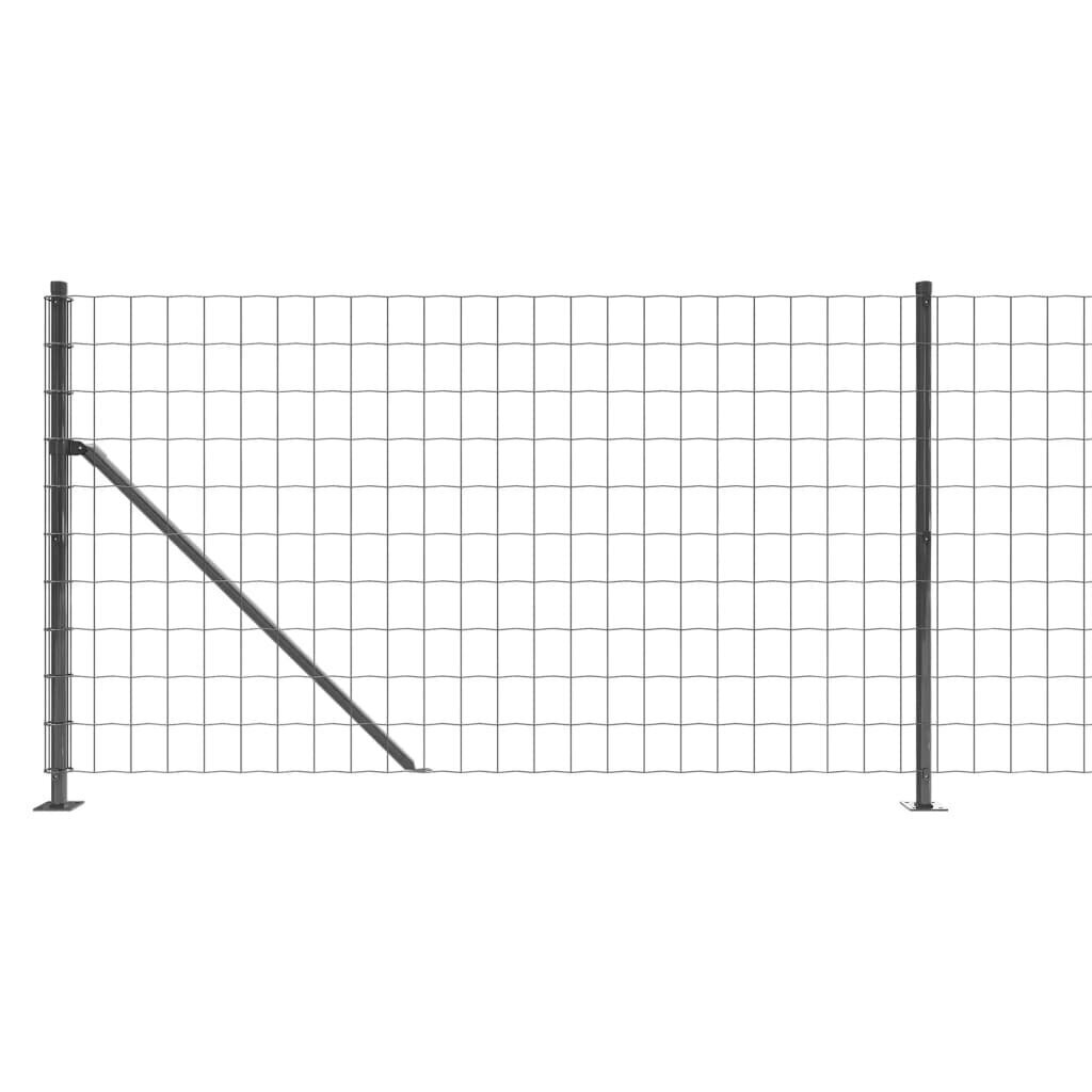 vidaXL Verkkoaita laipalla antrasiitti 0,8x25 m hinta ja tiedot | Aidat ja tarvikkeet | hobbyhall.fi