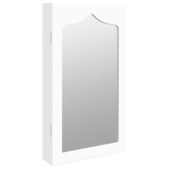 vidaXL Peilikorukaappi seinäkiinnitettävä valkoinen 37,5x10x67 cm hinta ja tiedot | Peilit | hobbyhall.fi