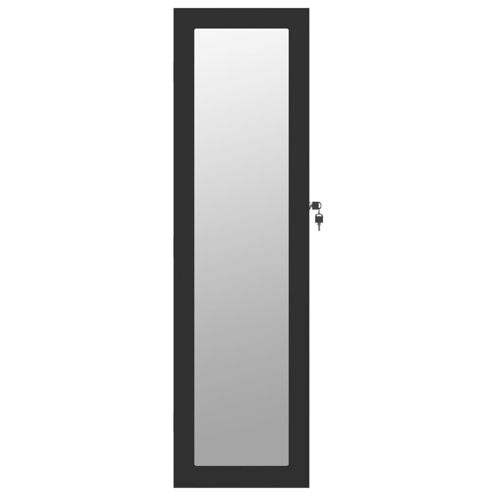 vidaXL Peilikorukaappi seinäkiinnitettävä musta 30x8,5x106 cm hinta ja tiedot | Peilit | hobbyhall.fi