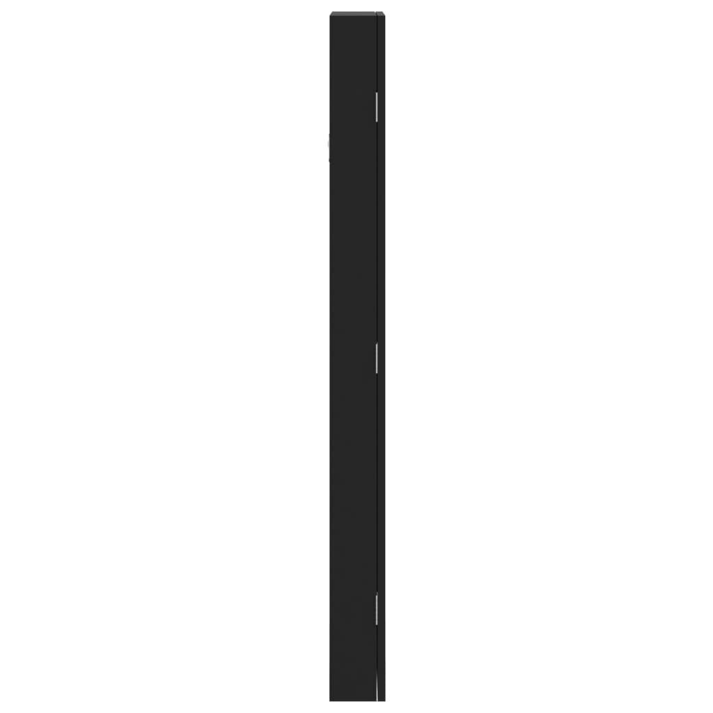 vidaXL Peilikorukaappi seinäkiinnitettävä musta 30x8,5x106 cm hinta ja tiedot | Peilit | hobbyhall.fi