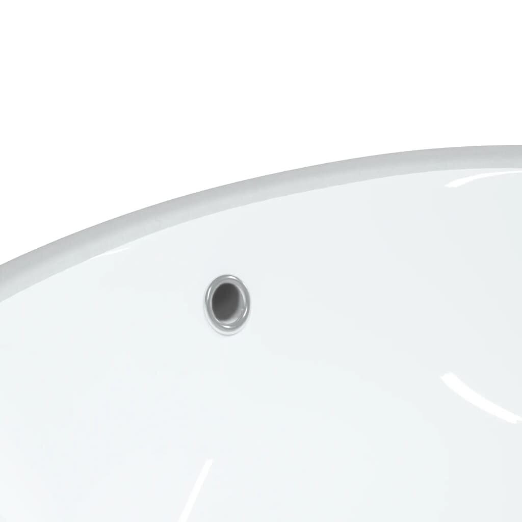 vidaXL Kylpyhuoneen pesuallas valkoinen 56x41x20 cm ovaali keraaminen hinta ja tiedot | Pesualtaat | hobbyhall.fi